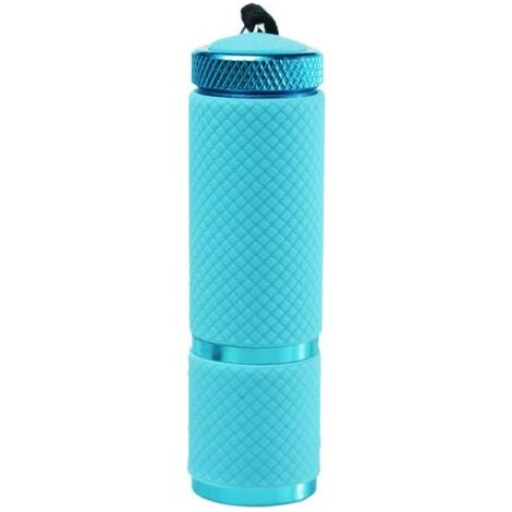 Mini-Taschenlampe, kleine Taschenlampe mit Handschlaufe, tragbare Campinglampe, eisblau (1/4)