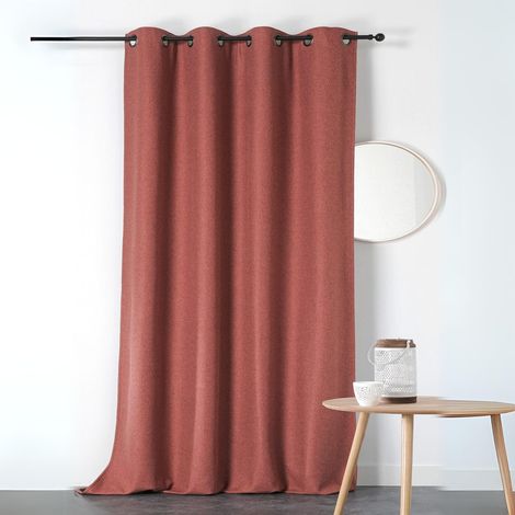 Rideau obscurcissant et isolant Boreal Brique 140x260 cm (1/3)
