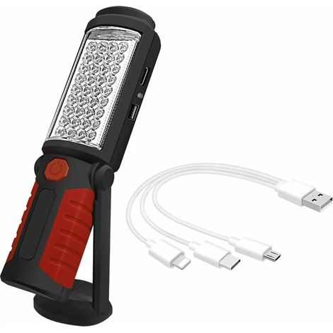 Lampe d'inspection LED rechargeable magnétique 2 modes USB (1/5)