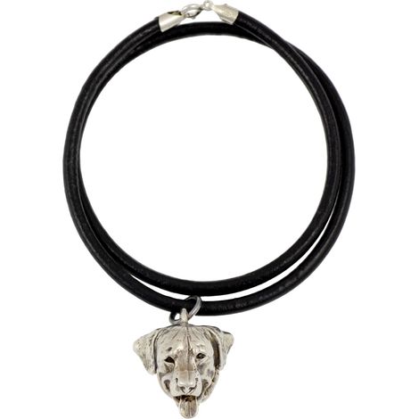 Rottweiler - collar para perros, colgante bañado en plata para amantes de los perros, joyería única de Art-Dog (1/5)