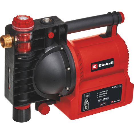 Einhell automatische Haus- und Gartenpumpe GE-AW 1042 FS (1050 W, 4,8 bar, 4200 l/h Fördermenge, Wasserfüllanzeige, Trockenlaufsicherung, Thermoschutz, Rückschlagventil)