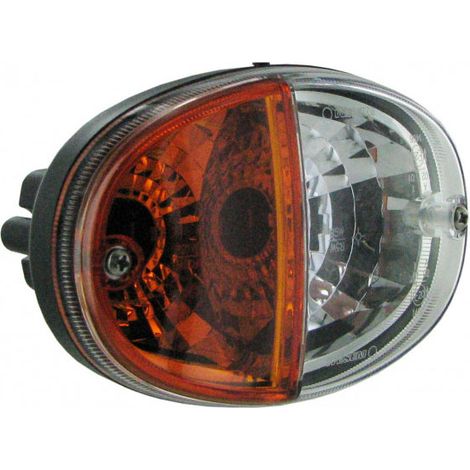 Oc-Pro – Cabochon pour feux avants ou arrières 2 fonctions – Compatible John Deere, Zetor – Remplacement partie orange et transparente