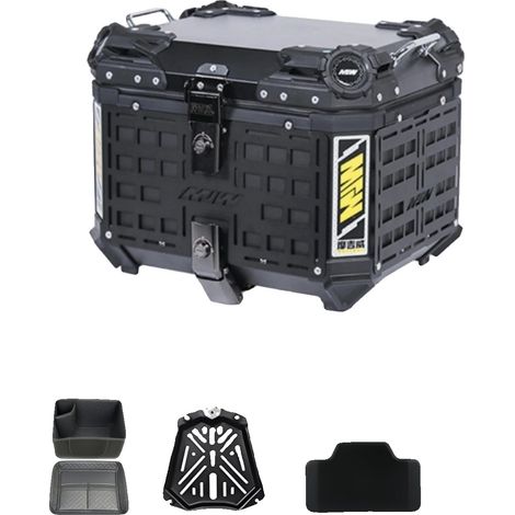 Boîte de rangement, alliage d'aluminium durable, système de verrouillage sécurisé, armure-45L (1/2)