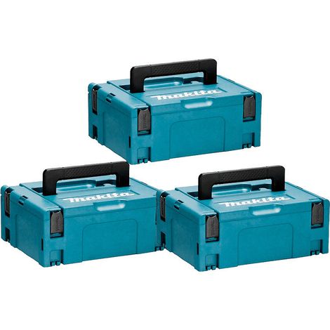 3er-Set Transportboxen MAKPAC Größe 2 - MAKITA MAKPAC2-SETx3