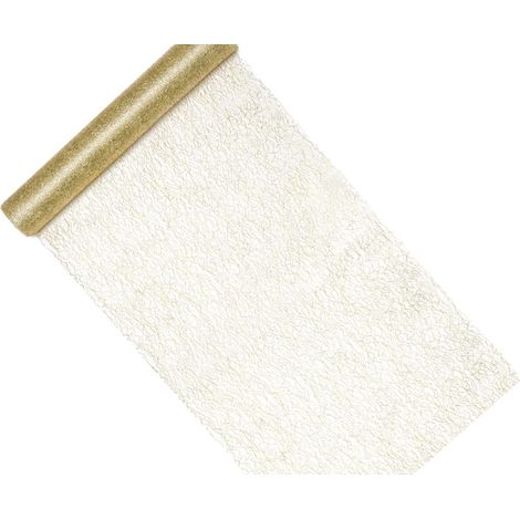 Filet décoratif - Fibre, doré, 0,36 x 9 m (1/3)