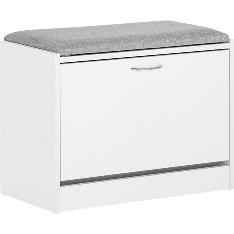 SoBuy Scarpiera Panca Scarpiera Portascarpe Con Seduta Grigio Profondità30cm FSR16-HG