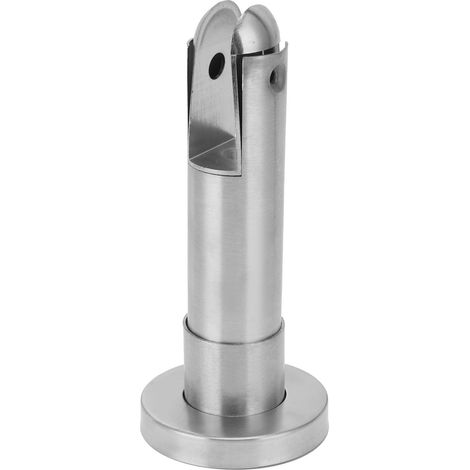 Pieds de support de cloison, pinces de fixation en acier inoxydable pour garde-corps en verre destinés aux toilettes publiques (1/5)