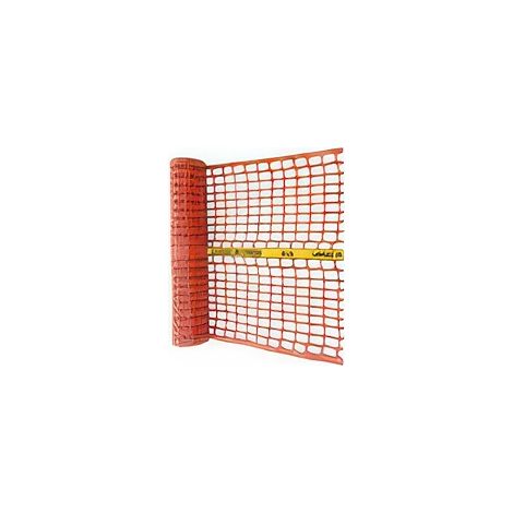 Filet de Chantier Orange 1,5 x 50 m 150 g/m� en PEHD Extrud� � Maille Ovo�de