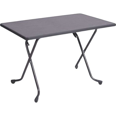 Table de jardin en acier 4 personnes en acier Cola (1/4)
