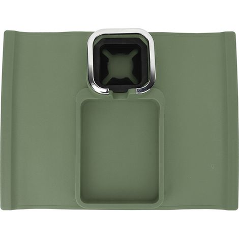 Support de canapé porte-gobelet ergonomique en silicone multifonction avec base antidérapante, plateau pour accoudoir de bureau vert (1/5)