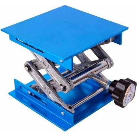 Mesa elevadora de laboratorio de alúmina (4"), 4x4", carga máxima 10 kg, gato de laboratorio para elevar instrumentos químicos -Crezuo