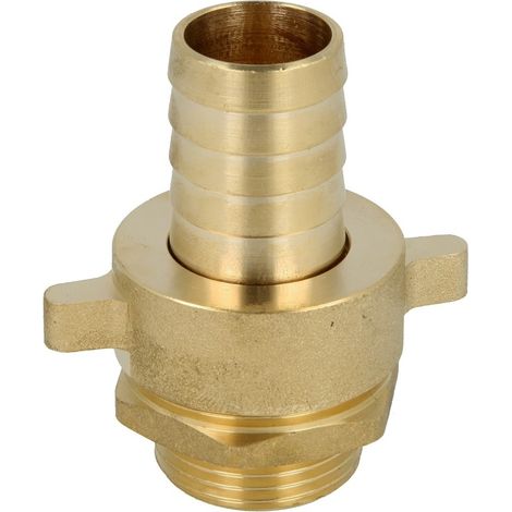 Raccord tube vertical en laiton, 3 él. 1’’ F x embout à olive 1’’