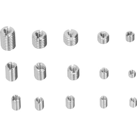 Kit de 75 écrous à filetage interne M3 M4 M5 en acier inoxydable argenté résistant à l'usure (1/5)