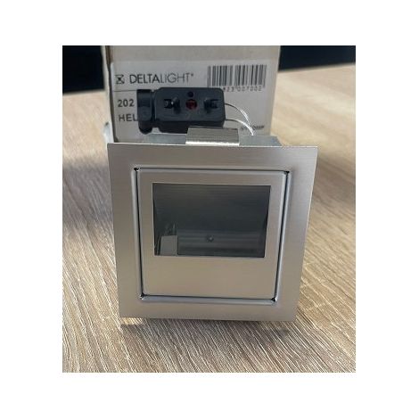 Spot encastré carré gris 78x78x57mm pour lampe G4 12V max 20W alim non incl. Delta Light (1/3)