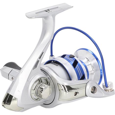 Moulinet spinning avec frein avant et arrière et bras oscillant pliable, accessoire de pêche pour une utilisation en extérieur AL7000 (1/5)