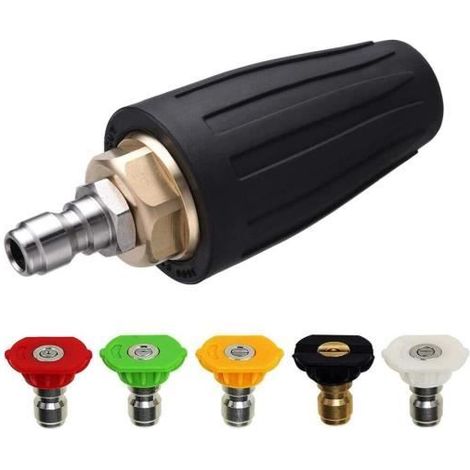 Buse Turbo für Hochdruckreiniger, rotierende 5-Strahl-Düse, Schnellkupplung 1/4" (1/4)