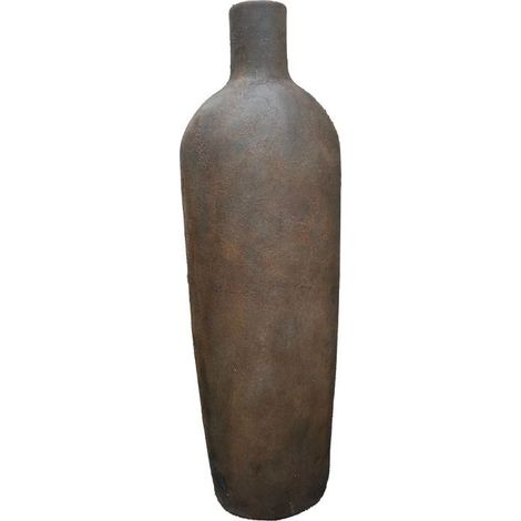 Pot décoratif en fibre de ciment Botol Corten - Taille S (1/2)
