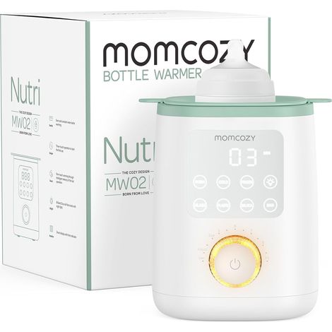 Chauffe-Biberon 9-en-1, Contrôle Température, Veilleuse Préserve nutriments lait maternel, Compatible tous biberons, Lait infantile, Précis, Multifonction, Bébé, Nouveau-né (1/5)