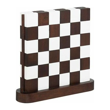 Tablero de ajedrez Twis 27x28 cm fabricado en madera de paulownia, juego y decoración (1/5)