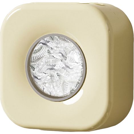 Boîte de rangement murale pour film alimentaire jetable PET PP TPR, distributeur de sachets pour film étirable, organisateur pour cuisine et salle de bain, blanc crème (1/5)