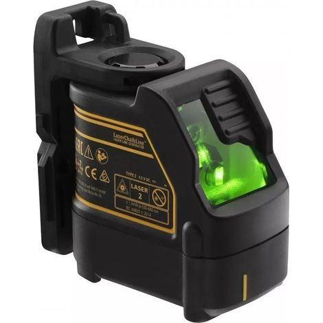 Niveau laser croix 2 lignes DW088 vert, boîtier plastique standard, instrument de précision haute exactitude, petit format, livré avec pile - Mexique exclusif (1/4)