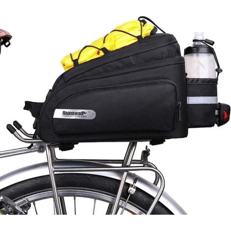 Sac de rangement de siège arrière de grande capacité 12L avec housse de pluie pour les sports de voyage VTT