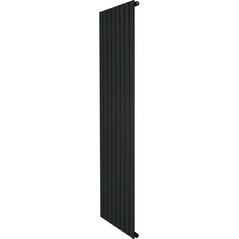 Flat Single Column Radiator - 1800 x 560mm - Black