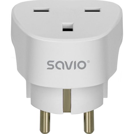 ADAPTADOR ENCHUFE VIAJE UK A ESPAA SAVIO AP-02
