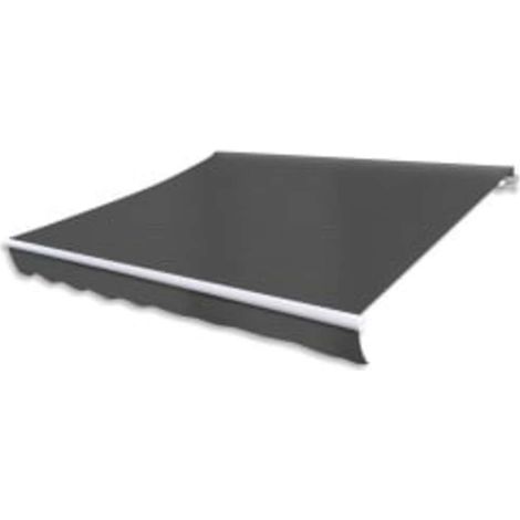 Toldo plegable motorizado 600 cm gris antracita vidaXL (1/4)