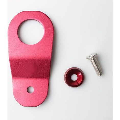 Clip de support radiateur - 1 pièce - Alliage aluminium léger - Fixation robuste moteur - Pour Honda Civic AP DC5 - Rouge (1/5)