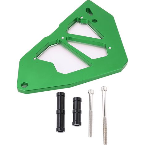 Carter chaîne moteur en aluminium CNC remplacement garde avant pour Z250 Z300 Ninja 250 300 2013-2017 Vert (1/5)