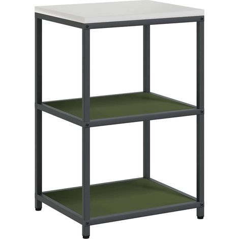 Étagère de rangement de cuisine avec étagère Vert olive Acier CFW60872 (1/5)
