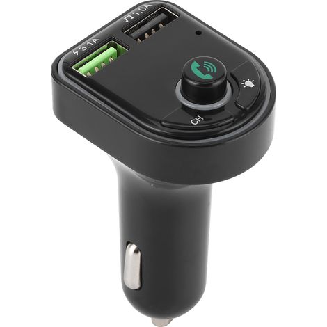 Récepteur Bluetooth sans fil universel pour voiture, lecteur MP3 USB avec éclairage lumineux et charge rapide pour téléphone (1/5)