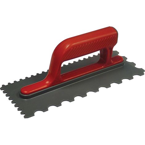 Faithfull Notched Trowel V 4mm & Round 7mm