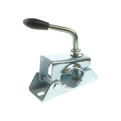 Support réglable de fixation pour roues jockey - pour tube de 35 mm