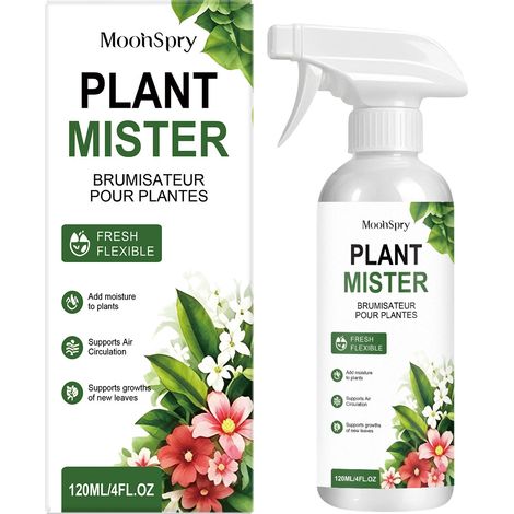 MOONSPRY portable plant spray for plant care, providing moisture and nutrients, adding shine and protecting the leaves of flowers and green plants. (1/5)