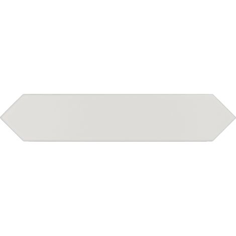 Carrelage mur faience forme navette 5x25 cm mate LANSE WHITE(vendu par boite de 0,50m2)