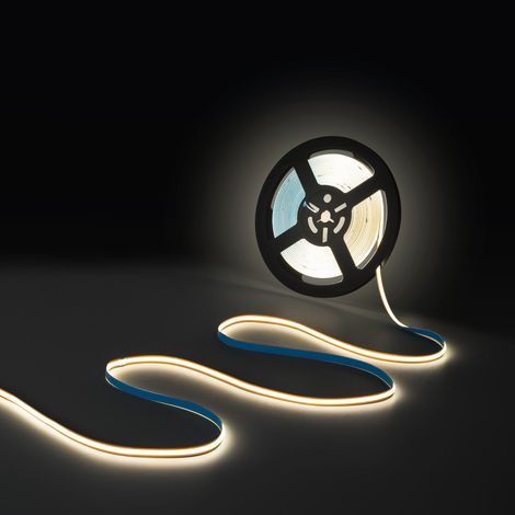 Einfarbiger COB LED-Streifen - 24V DC - FREE CUT - 11W/m - 8mm -