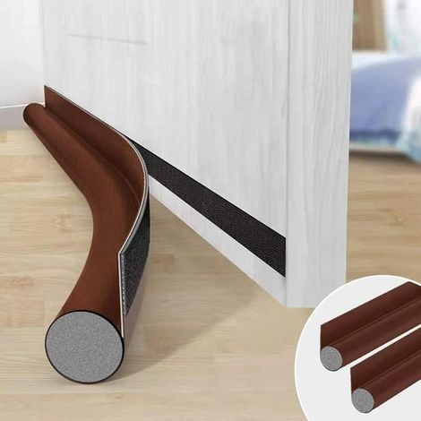 Bas de Porte Isolant - Non spécifié - 2 Pcs - Cuir - Marron - Insonorisé (1/4)