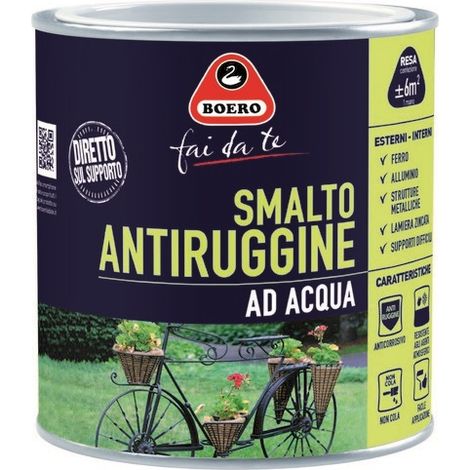 BOERO - SMALTO ANTIRUGGINE AD ACQUA VERDE CHIARO 0,500LT (1/3)