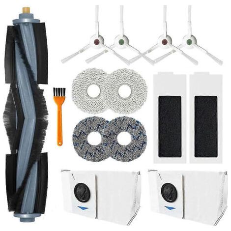 BARKBUSTERS Accessoires pour aspirateur robot ECOVACS DEEBOT T20 Omni : brosse principale, filtres HEPA, sacs à poussière, lingettes de nettoyage, pièces de rechange