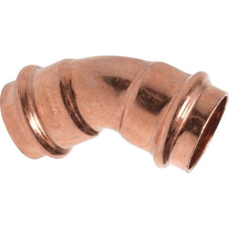 Coude Égal 45° À Sertir - Raccord Cuivre P5041 - Pour Tubes 22 mm - Température Max 95 °C - 1 Pièce