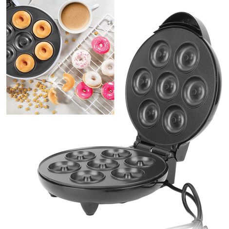 Appareil à mini-petit-déjeuner MX-212, appareil à beignets, appareil à gâteaux électrique antiadhésif double face multifonctionnel, norme européenne 220 V, noir (1/5)