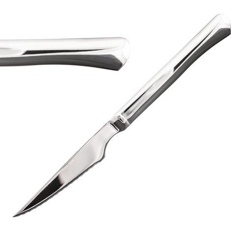 Couteau à Steak 224 mm Monobloc Micro Denté Perfect Lot de 12 Comas