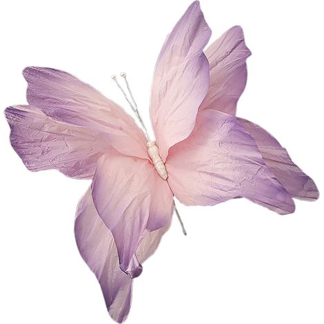 Papillon décoratif en papier 50 cm violet clair artisanat floral décoration vitrine mariage allée (1/5)