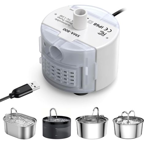 Cat Dog Water Fountain Pump, Submeisible Water Pump for Pets (1/5)