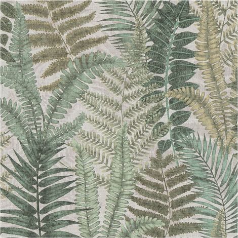 Nature wallpaper wall Profhome 393474 hot embossed non-woven wallpaper slightly textured with floral ornaments matt green beige grey olive yellow light brown 5,33 m2 (1/5)