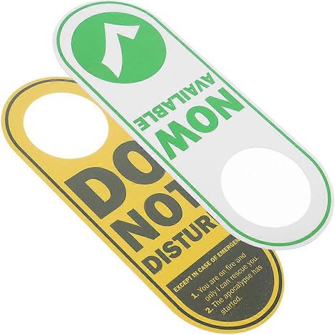 Ensemble de 6 panneaux de porte « Privilégier l'intimité » avec support pour poignée de porte - Robustes et faciles à installer (1/5)