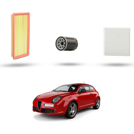 Kit Tagliando 3 filtri compatibile con Alfa Romeo Mito (955) 1.4 16v 70kw dal 2008 (1/5)