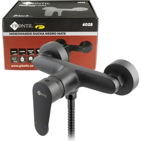 Monomando Ducha Frontil Premium Negro Mate Latón ABS